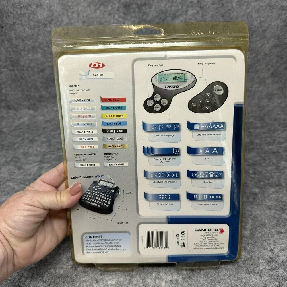 DYMO Label Maker LM150 Kit Casette‎ Professional Labelmaker D1 System